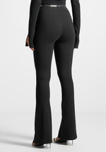 fit-and-flare-leggings-with-chain-black