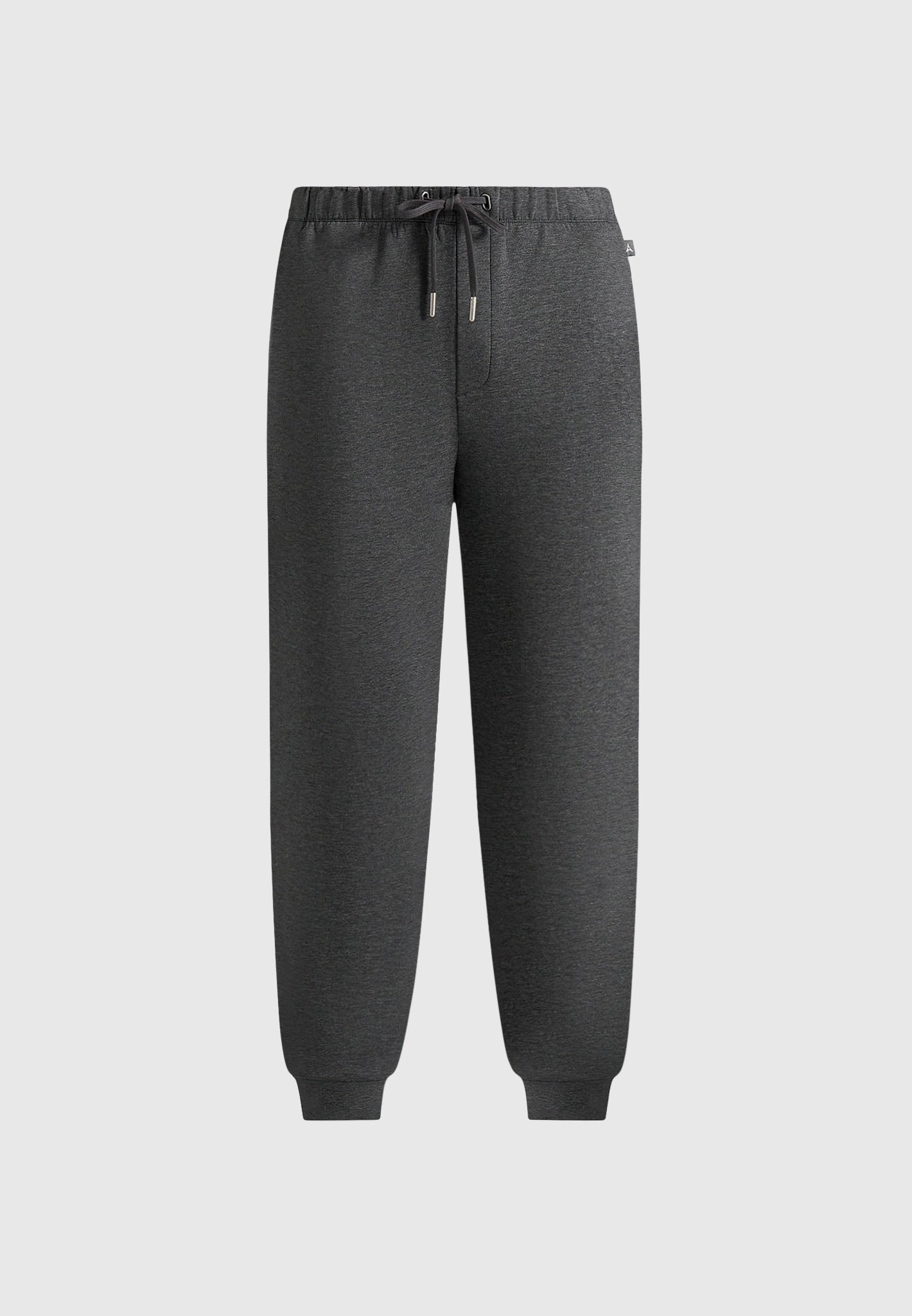 JS008 - Neoprene Minimal Tapered Fit Cuffed Joggers - Charcoal Grey