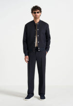 Joseph - Regular Fit Pinstripe Tailored Pants - Navy