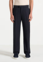 Joseph - Regular Fit Pinstripe Tailored Pants - Navy