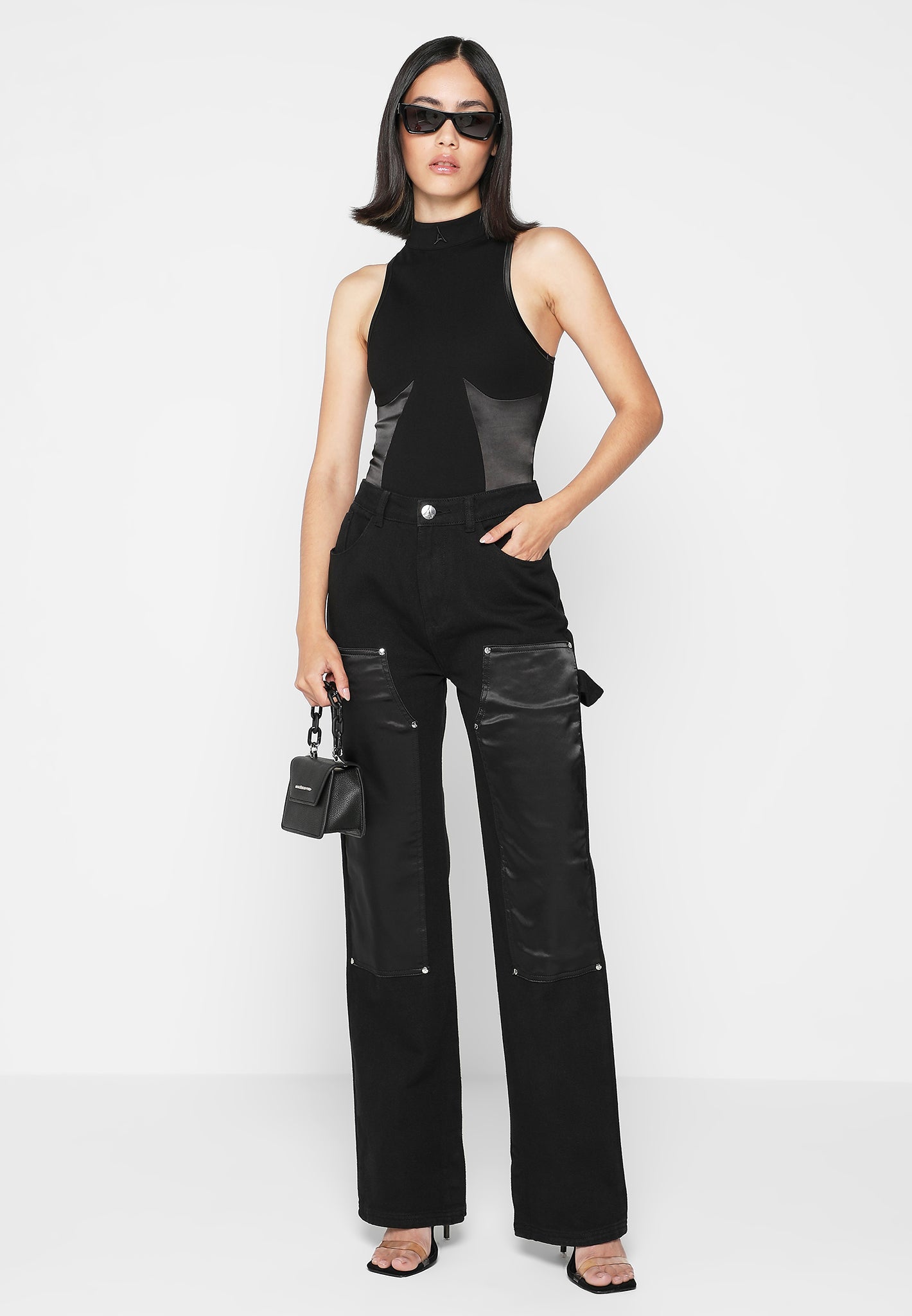high-neck-racer-bodysuit-with-satin-panels-black