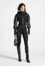amani-hooded-pebbled-leather-contour-jacket-black
