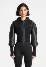 amani-hooded-pebbled-leather-contour-jacket-black