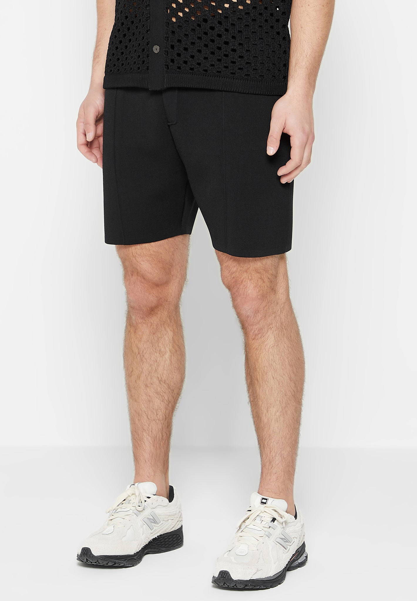 knitted-shorts-black