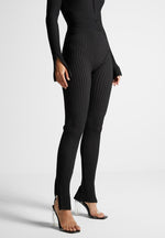 knitted-two-tone-jumpsuit-with-belt-black