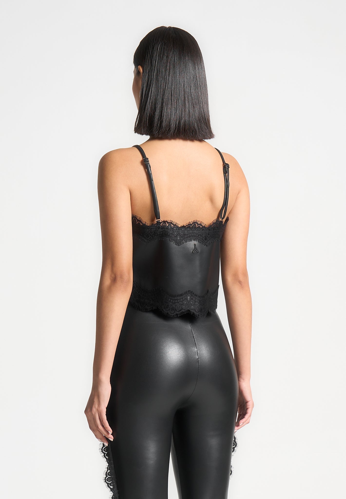 lace-trim-leather-camisole-top-black