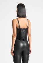 lace-trim-leather-camisole-top-black