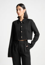 linen-pintuck-cropped-shirt-black