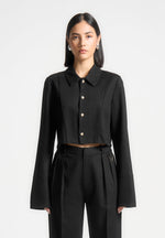 linen-pintuck-cropped-shirt-black