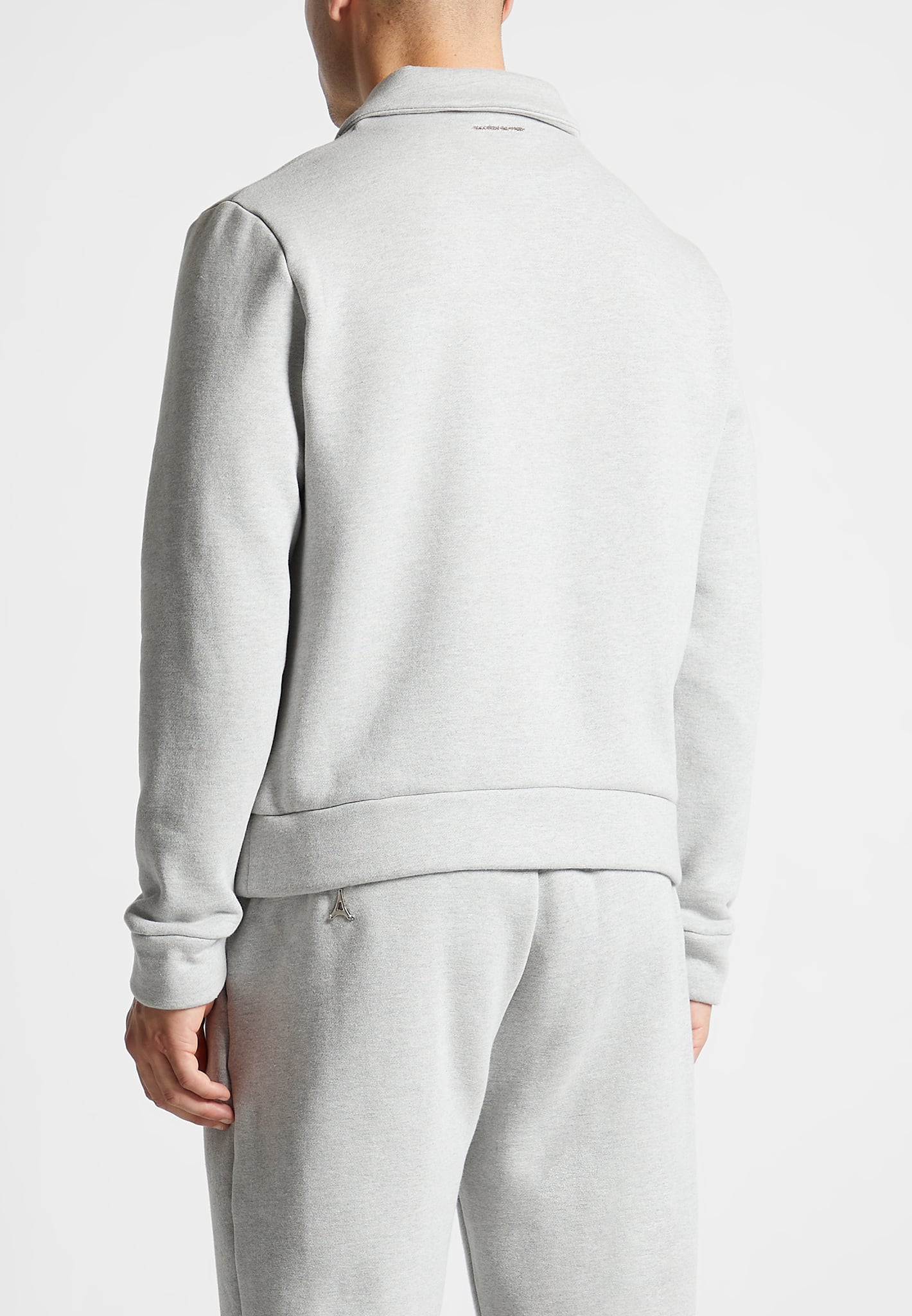 long-sleeve-polo-zip-jumper-light-grey-marl