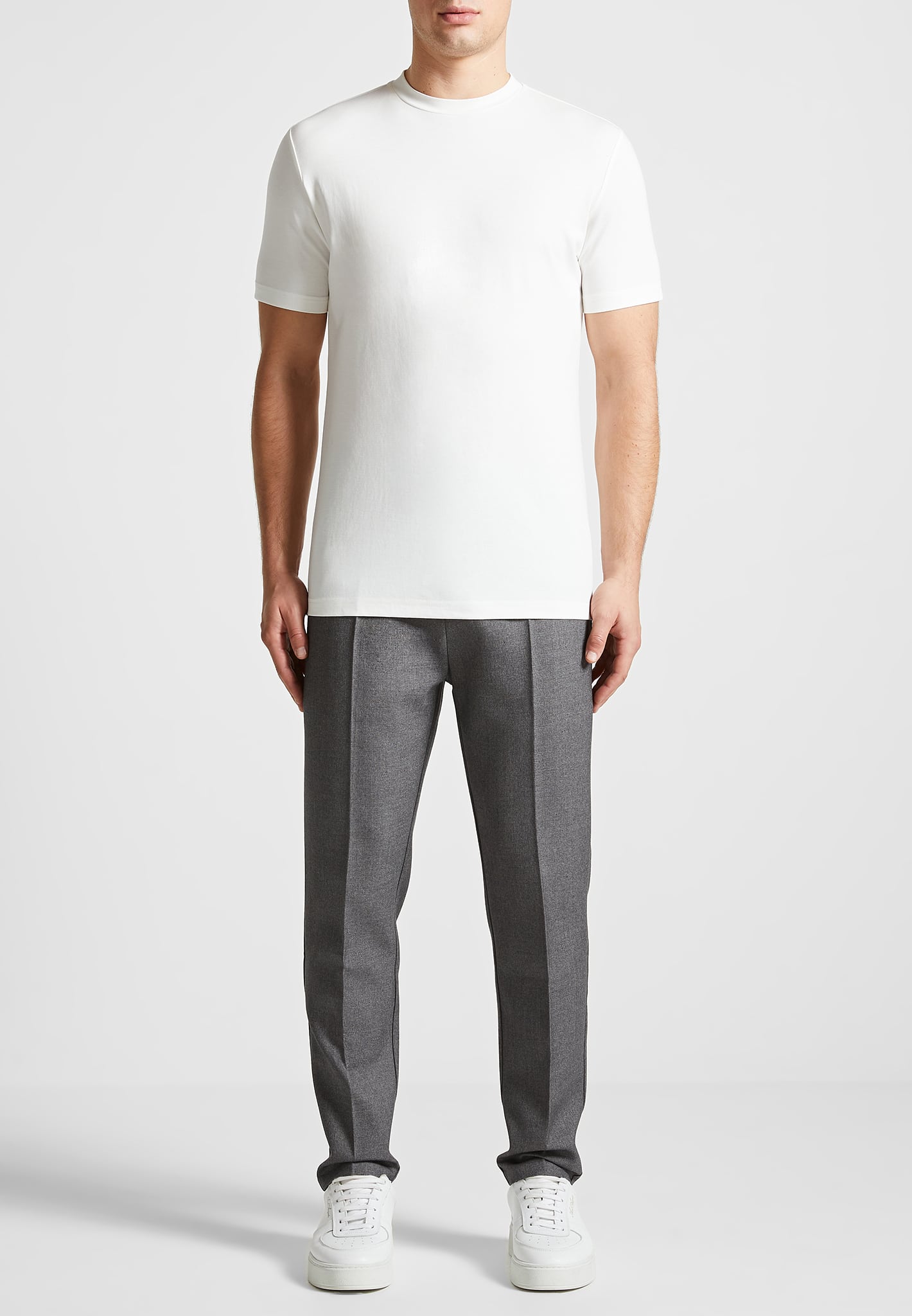 TS004 - Slim Fit Luxe T-Shirt 3 Pack - White