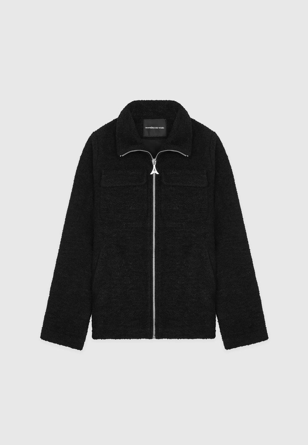 boucle-harrington-jacket-black
