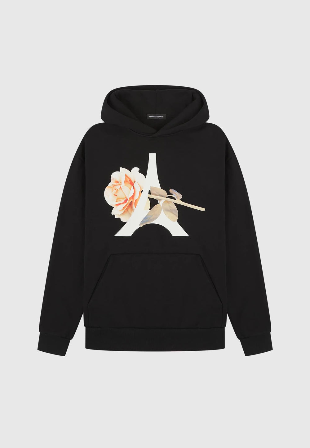 eiffel-flower-print-hoodie-black