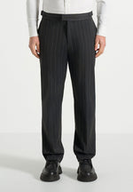 Joseph - Regular Fit Pinstripe Tailored Pants - Grey