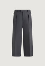 Dorian - Pleated Tailored Wool-Blend Pants - Grey