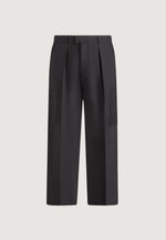 Luca - Relaxed Fit Pleated Pocket Pants - Grey