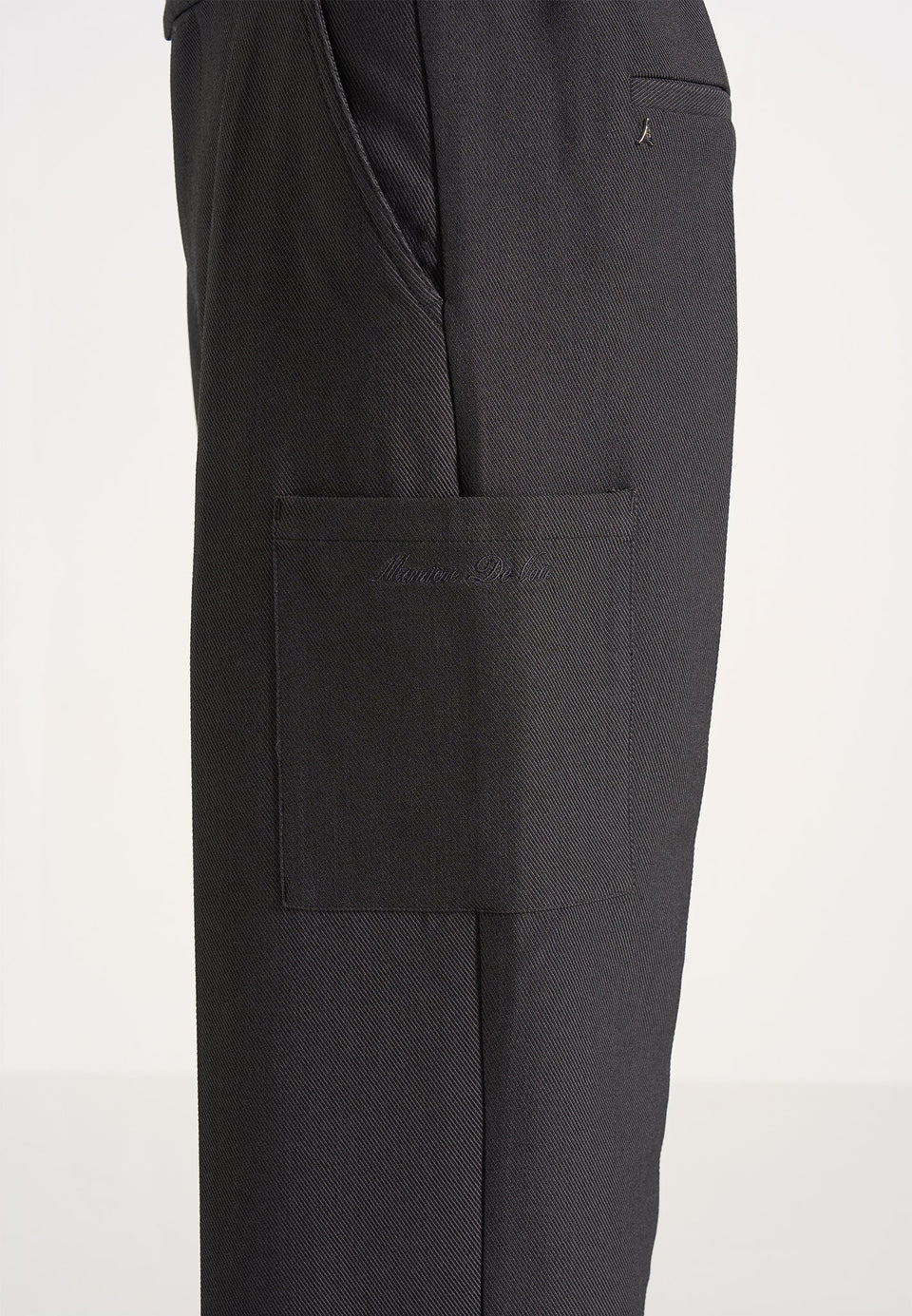 Luca - Relaxed Fit Pleated Pocket Pants - Grey