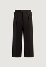 Pierre - Twin Pleat Tailored Pants - Dark Brown