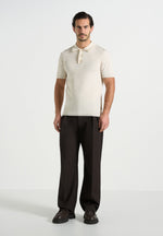Pierre - Twin Pleat Tailored Pants - Dark Brown