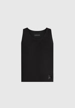 VS001 - Ribbed Cotton Tank Top - Black