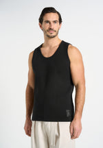 VS001 - Ribbed Cotton Tank Top - Black
