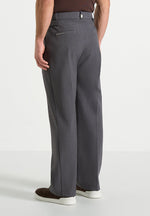 Pierre - Twin Pleat Tailored Pants - Grey