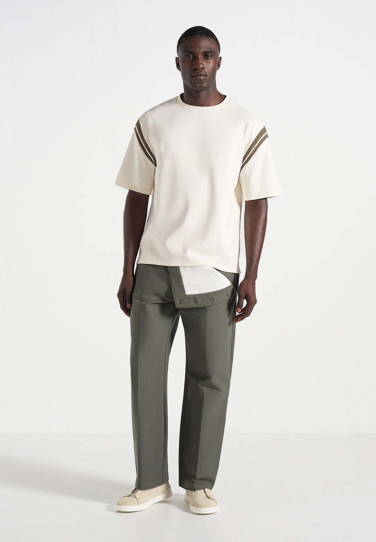 Henri - Foldover Pants - Olive