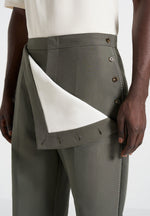 Henri - Foldover Pants - Olive