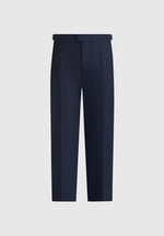 Hubert - Slim Fit Tailored Pants - Navy