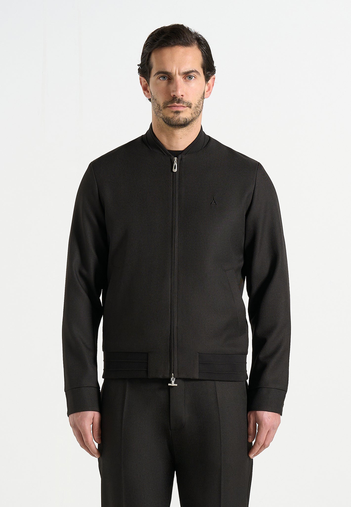 Sami - Tailored Bomber Jacket - Black
