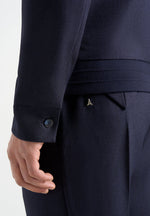 Sami - Tailored Bomber Jacket - Navy