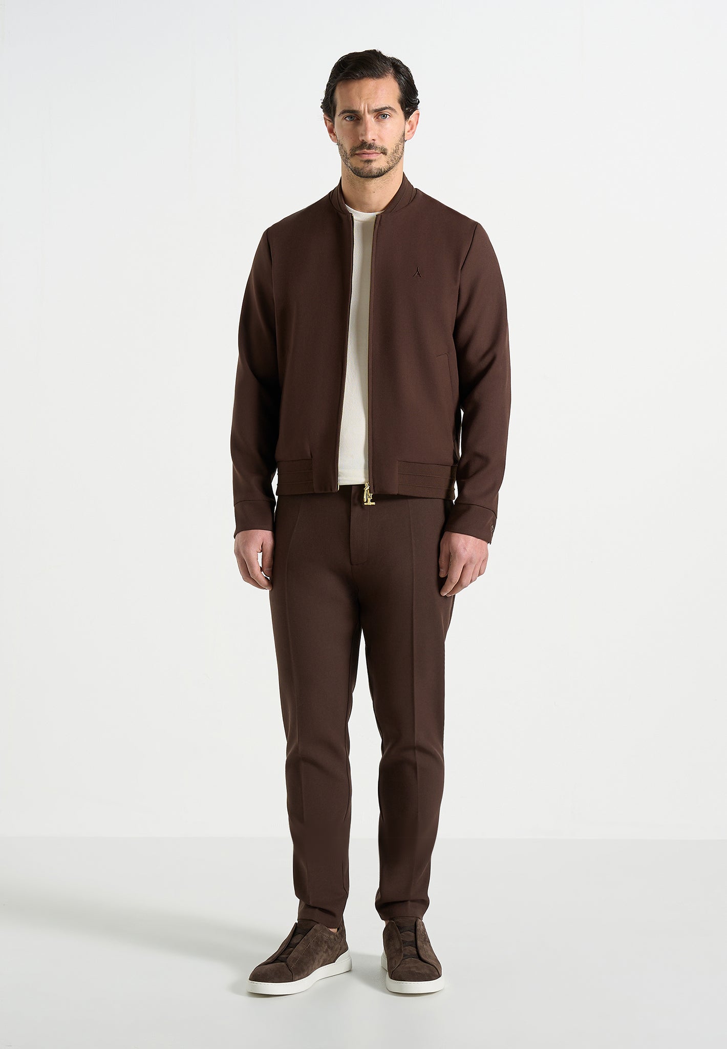 Sami - Tailored Bomber Jacket - Brown 
