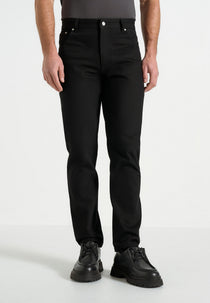 DN001 - Tapered Fit Denim Jeans - Black