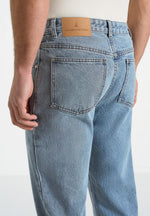 DN001 - Tapered Fit Denim Jeans - Mid Blue