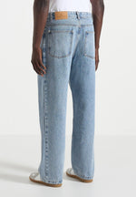 DN002 - Relaxed Fit Denim Jeans - Mid Blue