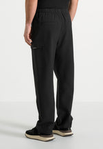 Rayan - Textured Cargo Pants - Black