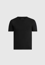TS010 - Luxe Knitted T-Shirt - Black