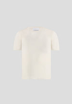TS010 - Luxe Knitted T-Shirt - Cream