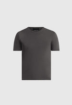 TS010 - Luxe Knitted T-Shirt - Charcoal