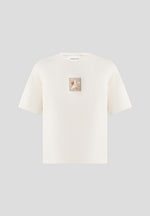 Thibault - Bird Detail Cotton T-Shirt - Cream