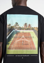 Aaron - Club Saint-Tropez Cotton T-Shirt - Black