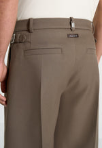 Auguste - Tailored Twill Bermuda Shorts - Olive