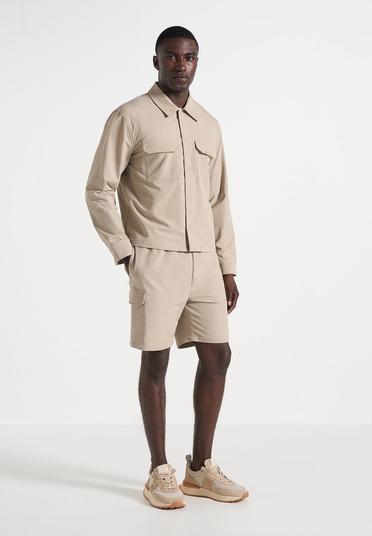 Dimitri - Technical Cargo Shorts - Beige