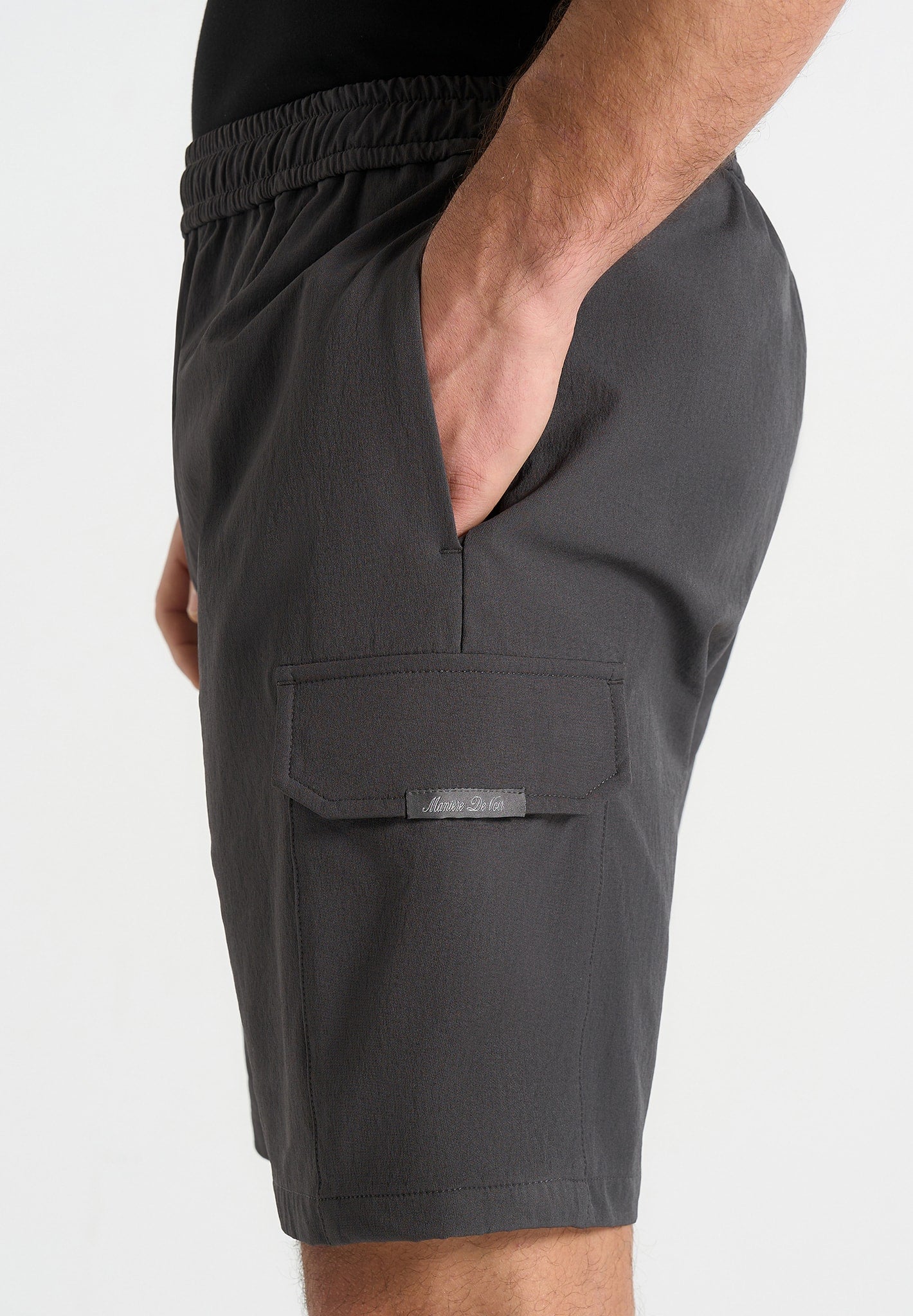 Dimitri - Technical Cargo Shorts - Charcoal