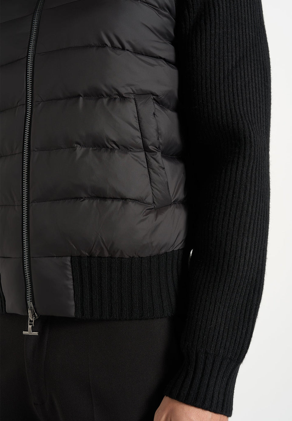 Scott - Puffer & Knit Jacket - Black