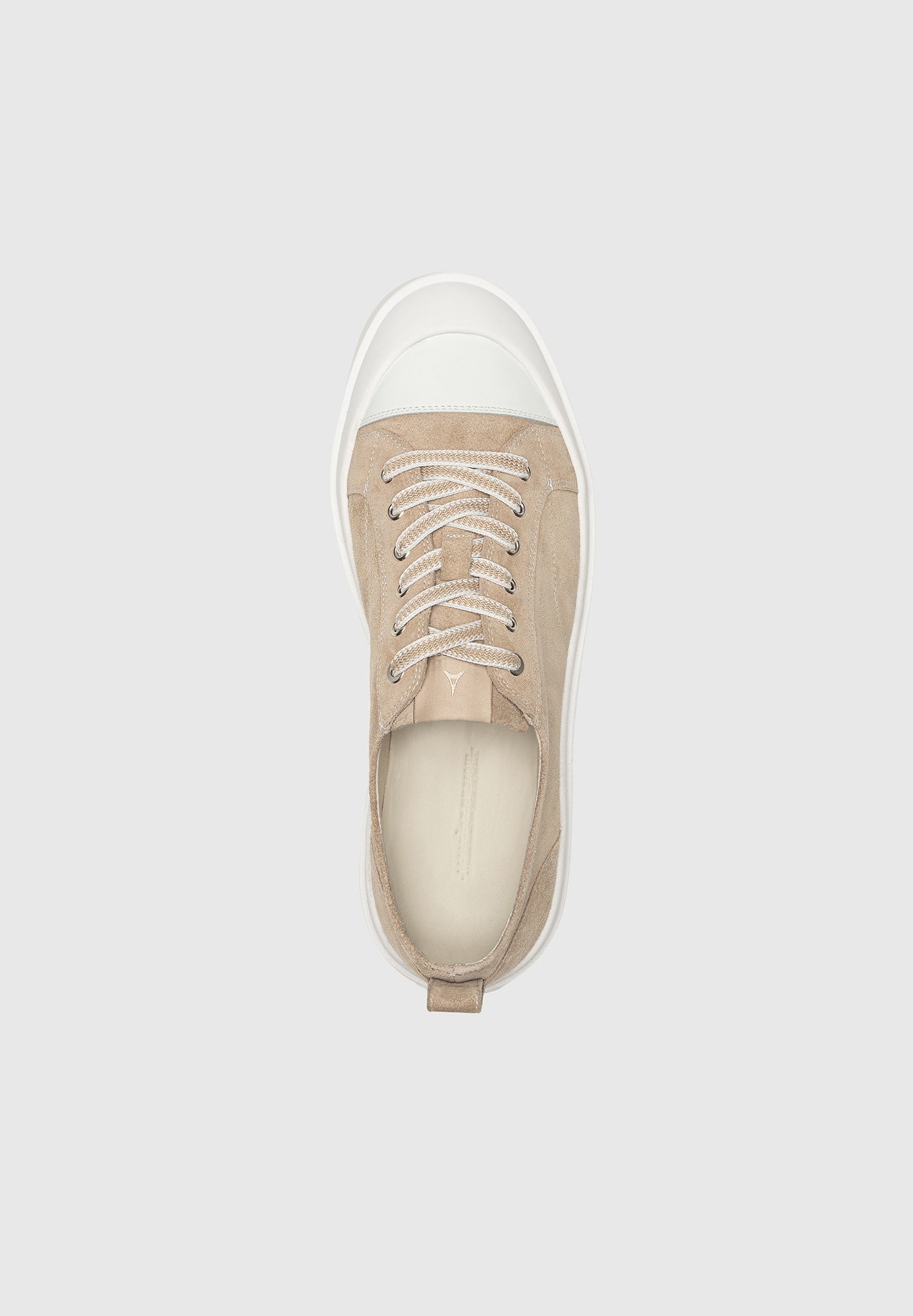 Men's Vienna - Suede Contrast Stitch Sneaker - Beige