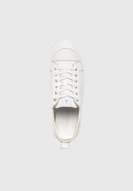 Men's Vienna - Leather Contrast Stitch Sneakers - White