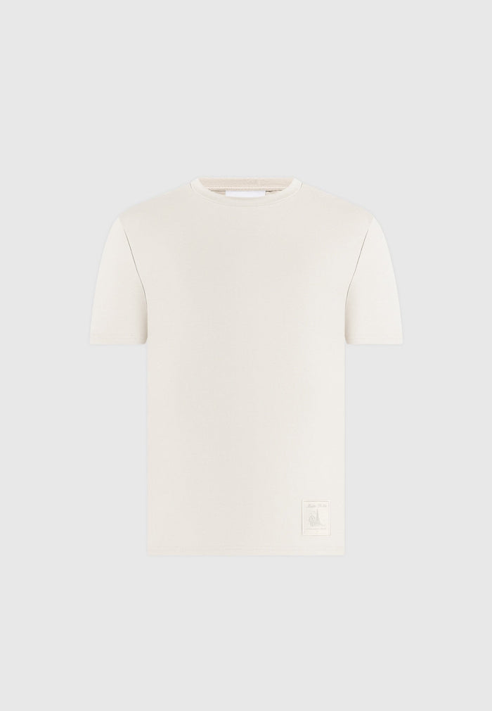 Matteo - Regular Fit Cotton T-Shirt - Cream