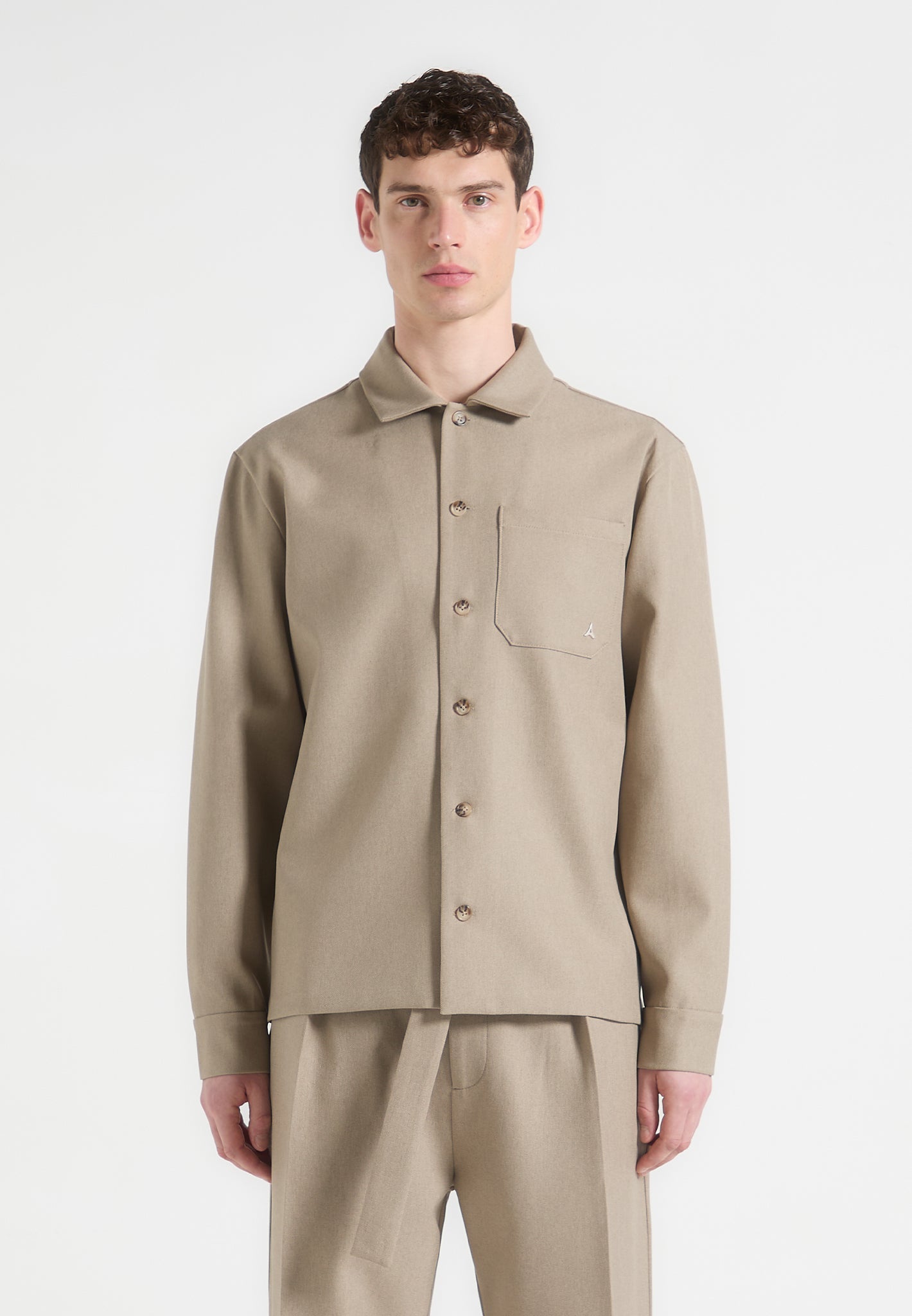 Valentin - Tailored Overshirt - Beige