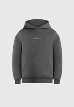 Ollie - Unisex Signature Relaxed Fit Hoodie - Charcoal Grey